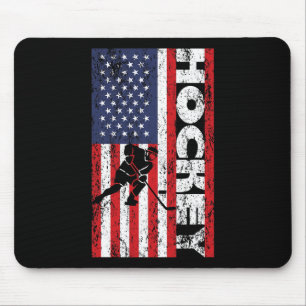 Usa Patriotischer Spieler 4. Juli Amerikanische Fl Mousepad