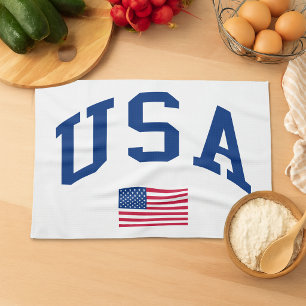 USA Patriotischer Unabhängigkeitstag Amerikanische Geschirrtuch