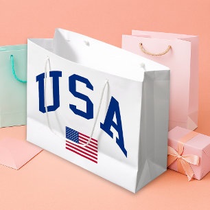 USA Patriotischer Unabhängigkeitstag Amerikanische Große Geschenktüte