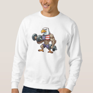 USA/patriotisches Gewichtheben Weißkopfseeadler Sweatshirt