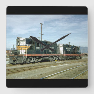 USA, pazifisches SüdeMD_Trains der Welt Quadratische Wanduhr