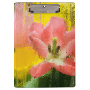 USA, Pennsylvania. Abstrakter Tulpen-Eindruck Klemmbrett