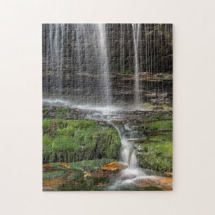USA, Pennsylvania, Benton. Delikater Wasserfall