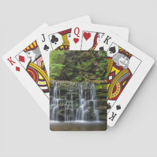 USA, Pennsylvania, Benton. Wasserfall in Ricketts Spielkarten