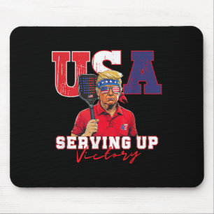 Usa Pickleball Champ Patriotic Trump & amp; Pickle Mousepad