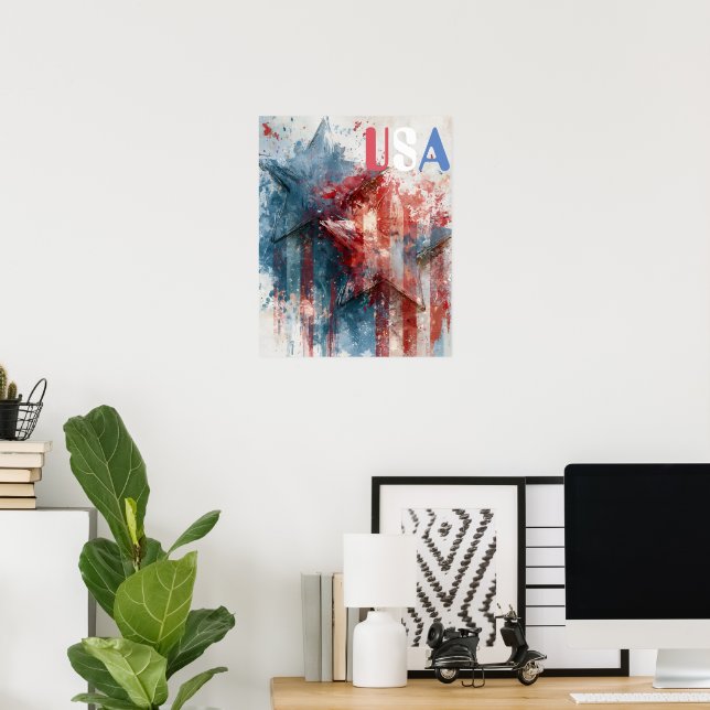 USA-Plakat Poster (Heimbüro)