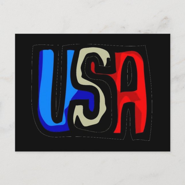 USA Postkarte (Vorderseite)