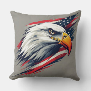USA Pride Geschenk – Weißkopfseeadler mit amerikan Kissen