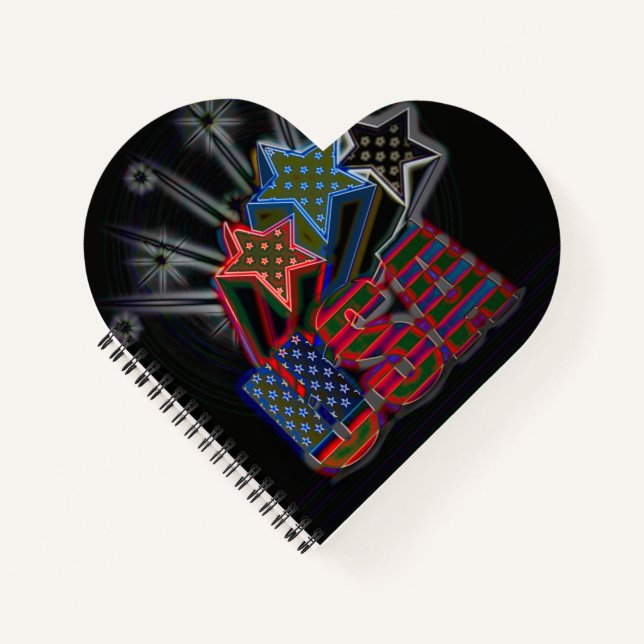 USA Proud-Notebook Notizbuch (Vorderseite)