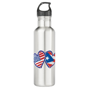 USA-PUERTO-RICO EDELSTAHLFLASCHE