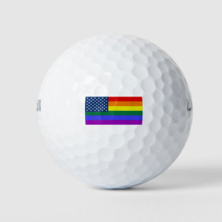 USA Rainbow Pride Golfball