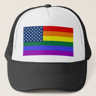 USA Rainbow Pride Truckerkappe