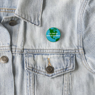 USA raus aus Nordamerika Button