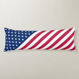 USA Red Blue White Stars Streifen Flag Patriotic Seitenschläferkissen