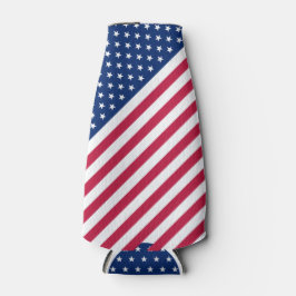 USA Red Blue White US Flagge Bottle Cooler Flaschenkühler