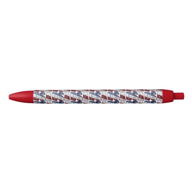 USA - Red White and Blue American Patriotic Flag Kugelschreiber (Vorderseite)