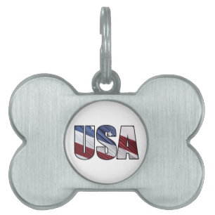 USA - Red White and Blue American Patriotic Flag Tiermarke