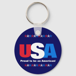 USA Red White Blue Stolz ist ein Amerikaner Schlüsselanhänger