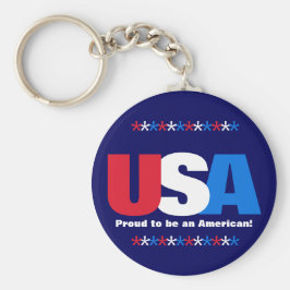USA Red White Blue Stolz ist ein Amerikaner Schlüsselanhänger