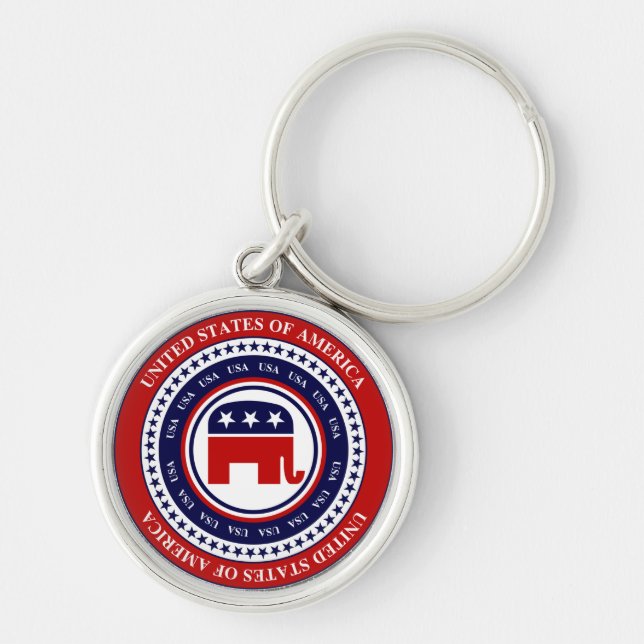 USA-republikanische Schlüsselkette Schlüsselanhänger (Vorne)