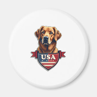 USA Retriever Heritage Vintage Hundeshirt 2 Magnet