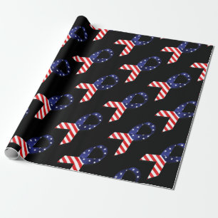 USA Ribbon Geschenkpapier