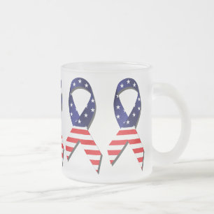 USA Ribbon Mattglastasse