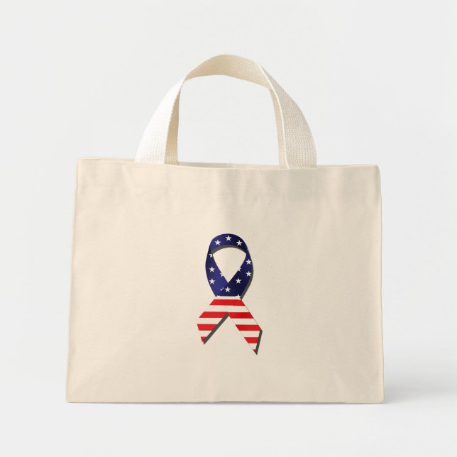 USA Ribbon Mini Stoffbeutel (Vorne)