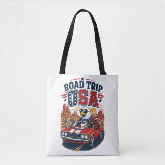 USA Road Trip Patriotischer Adler Muscle Car-Tasch Tasche