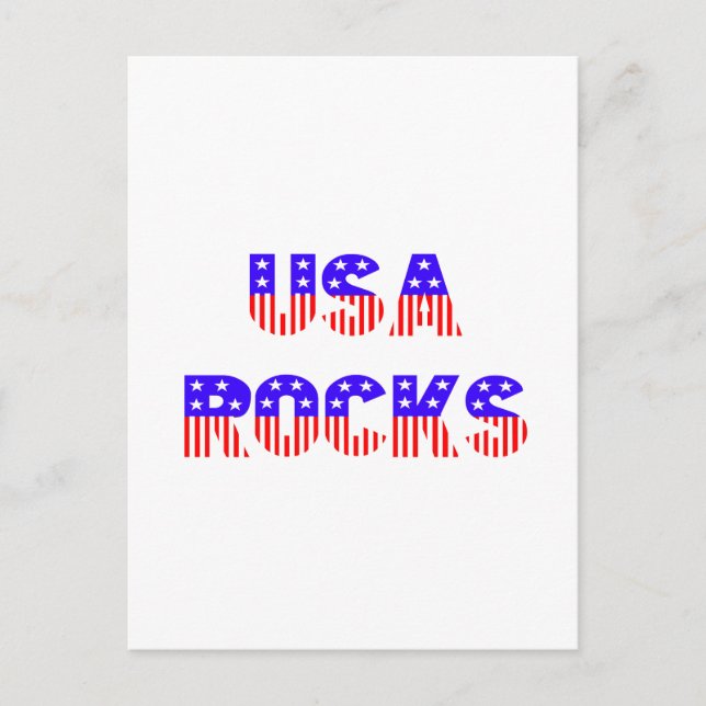 USA Rocks Postkarte (Vorderseite)