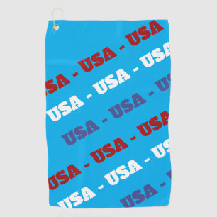 USA Rot Weiß Blau Golf Handtuch