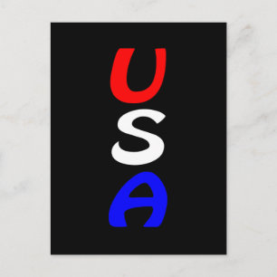 USA Rot, Weiß & Blau Postkarte