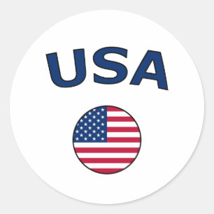 USA RUNDER AUFKLEBER