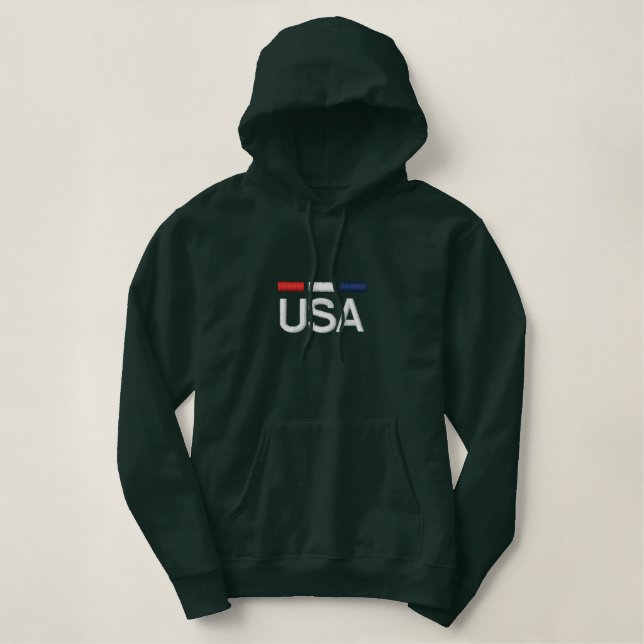 USA RWB gestickter Hoodie (Design vorne)