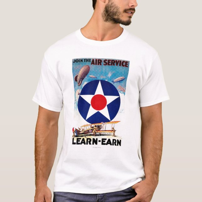 USA - Schließen Sie sich dem Fluglinienverkehr T-Shirt (Vorderseite)