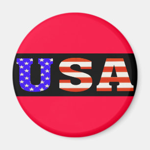 USA Schwarzes 11x3 Magnet