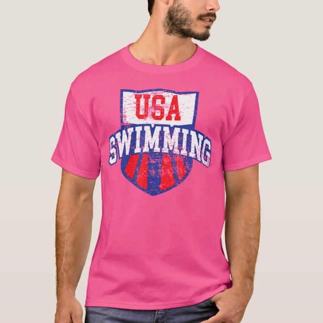 USA schwimmen T-Shirt (Vorderseite)