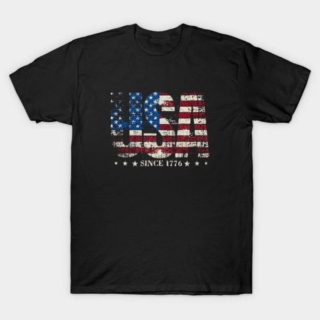USA Seit 1776 amerikanische Flagge T-Shirt (Von Creator hochgeladen)