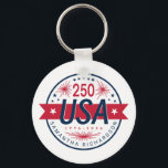 USA Semiquincentennial America's 250th Anniversary Schlüsselanhänger<br><div class="desc">USA Semiquincentennial America's 250th Anniversary keychain.

Make it yours with easy customization. Need a custom order? Just send us a message,  we’re here to help. Kindly note that response times may vary slightly due to the time difference.</div>