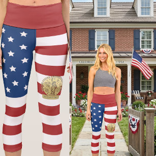 USA-Semiquincentennial-Jubiläum 250 Jahre Freiheit Capri Leggings