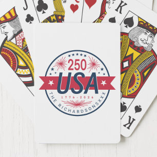USA-Semiquinzentenarium 250. Jahrestag Amerikas Spielkarten