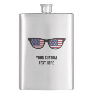 USA Shades Custom Flask Flachmann
