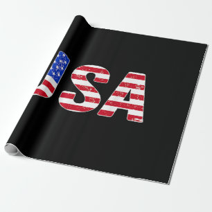 USA Shirt Patriotische amerikanische Flagge Männer Geschenkpapier
