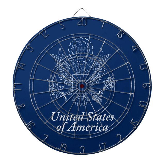 USA-Siegel Dartscheibe (vorne)
