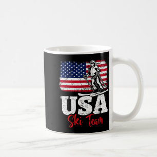 USA-Ski-Team Amerika Skifahren Wintersport Skifahr Kaffeetasse