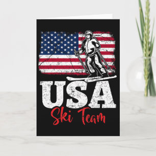 Usa Ski Team Amerika Skifahren Wintersport Usa Ski Karte