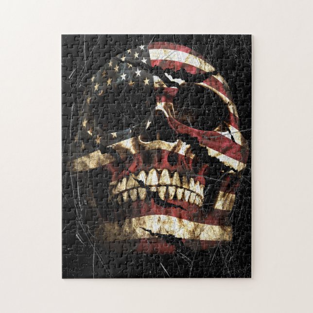 USA Skull Patriot (Vertikal)