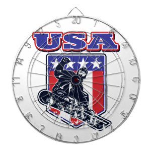 USA Snowboarding Dartscheibe