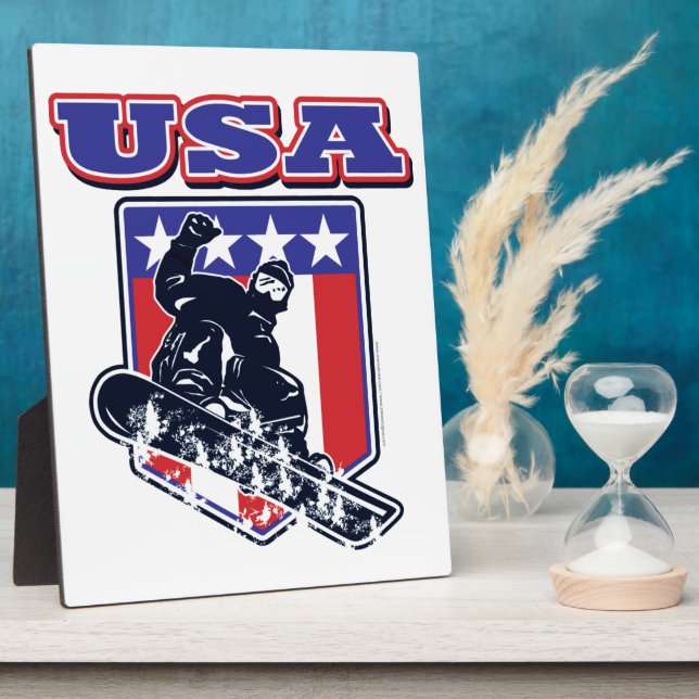 USA Snowboarding Fotoplatte (Seite)