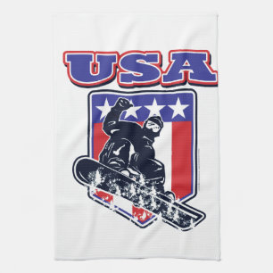 USA Snowboarding Küchentuch